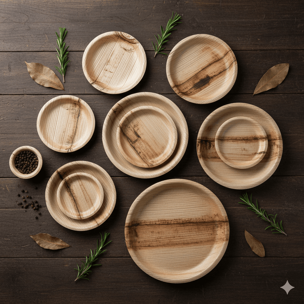 Round Areca Plates
